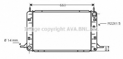 AVA QUALITY COOLING fd2112 -  Радиатор, охлаждение двигателя
